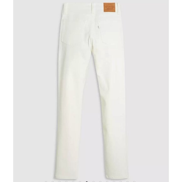 Levi's Premium 724 High Rise Slim Straight Jeans Cloud Dancer White 28x28 - Picture 7 of 8